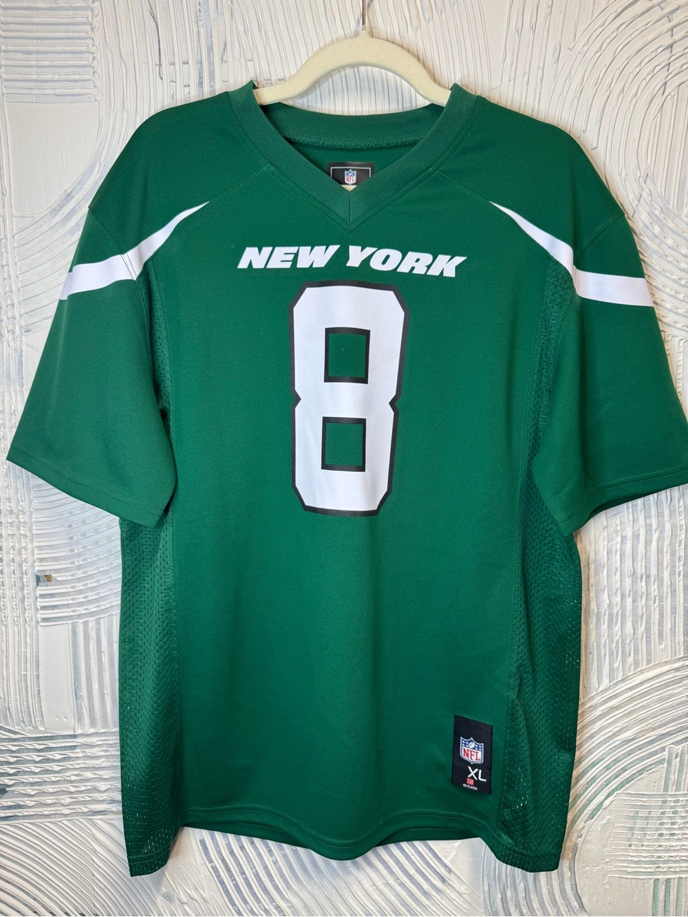 NFL New York Jets Rogers #8 Football Jersey Youth XL